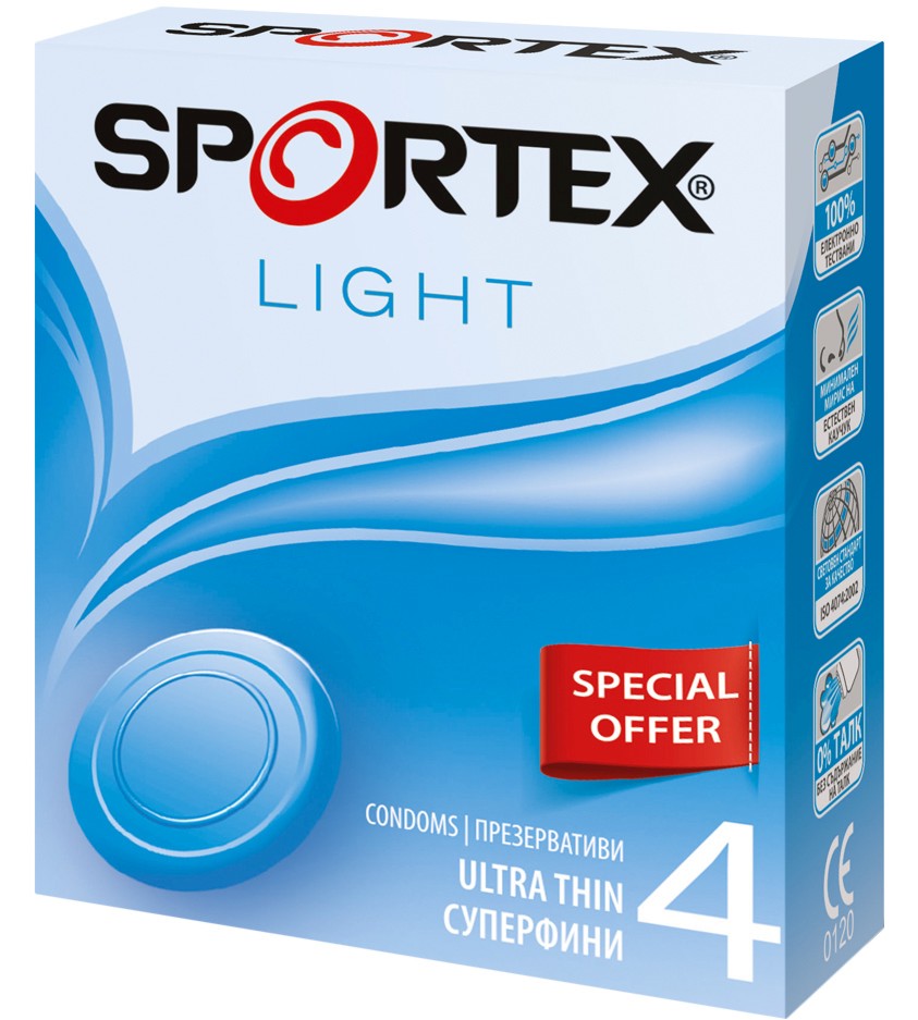 Sportex Light Ultra Thin Condoms -       4  6  - 