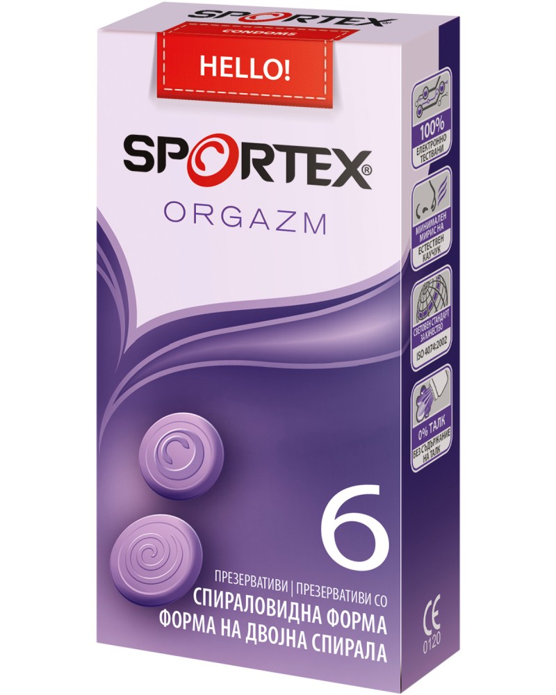 Sportex Orgazm Condoms -          6  - 