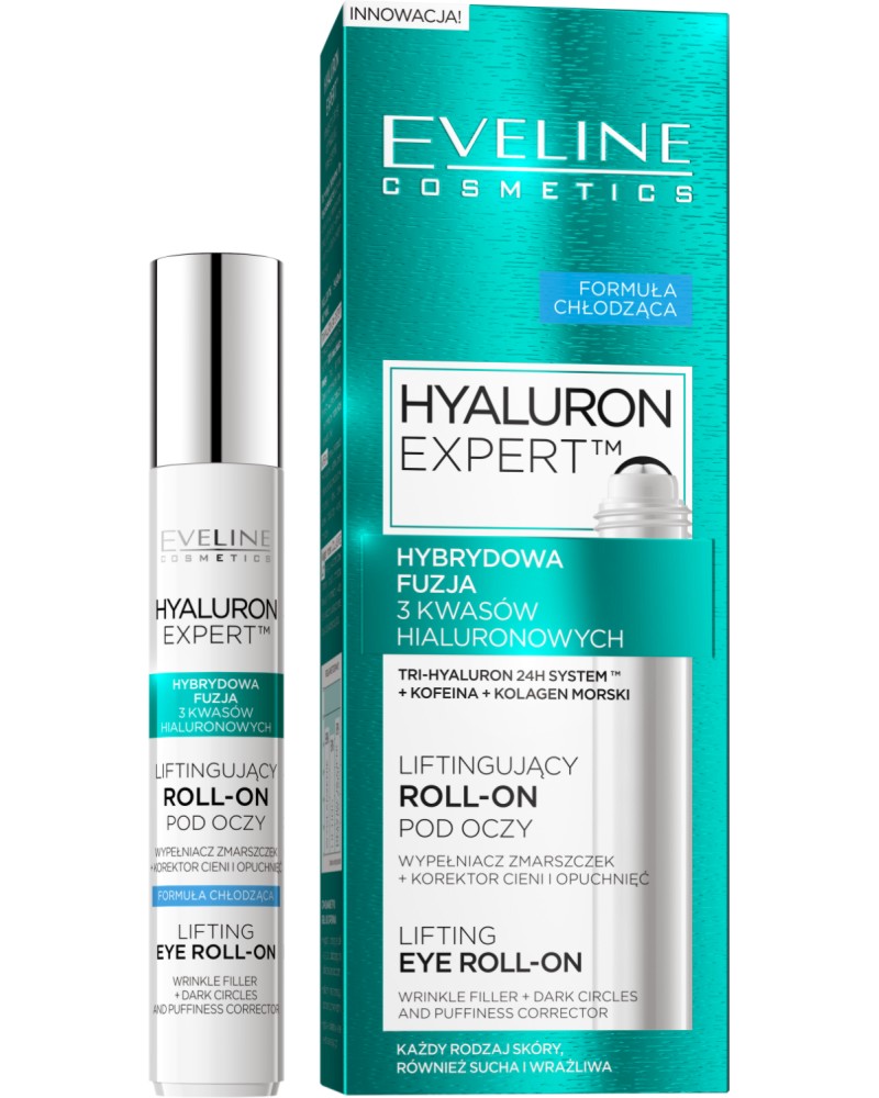 Eveline Hyaluron Expert Lifting Eye Roll-On -         "Hyaluron" - 