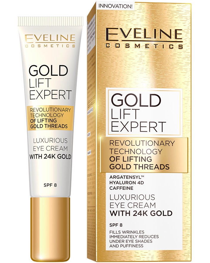 Eveline Gold Lift Expert Eye Cream with 24K Gold SPF 8 -       Gold Lift Expert - 