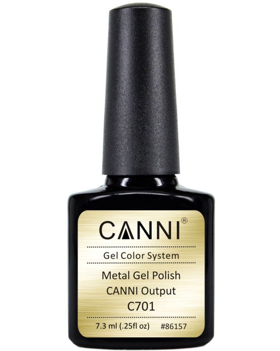Canni Metal Gel Polish Canni Metal Gel Polish - Гел лак за нокти с огледален хром ефект - лак