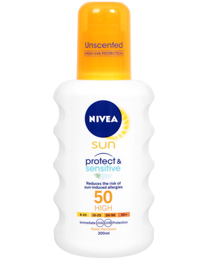 Nivea Sun Protect & Sensitive Spray SPF 50 -        Sun - 