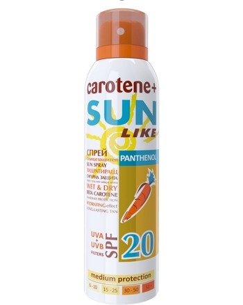 Sun Like Panthenol Sun Spray Carotene+ -    -   - 