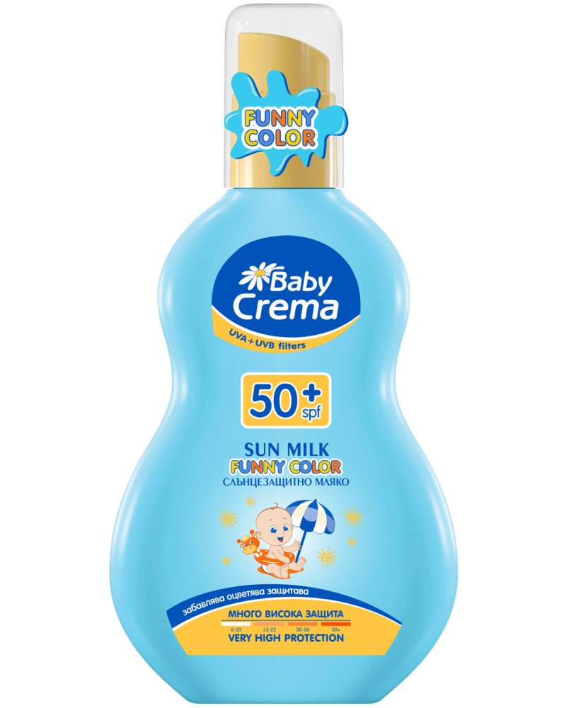 Baby Crema Funny Color Sun Milk SPF 50+ -        -   
