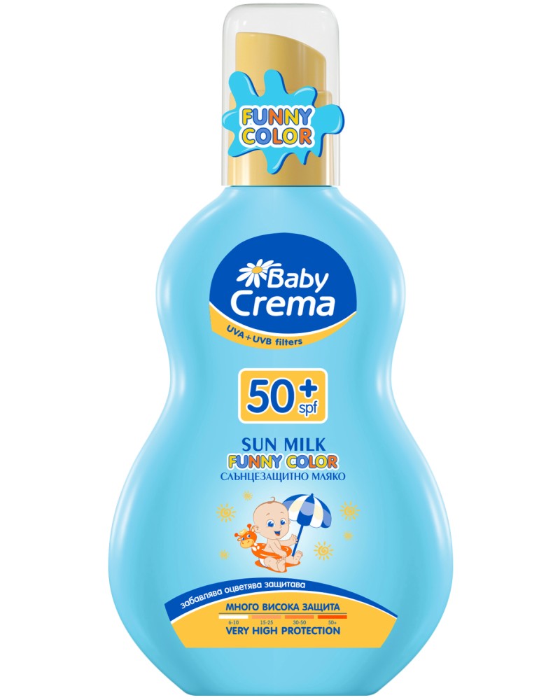 Baby Crema Funny Color Sun Milk SPF 50+ -      -   