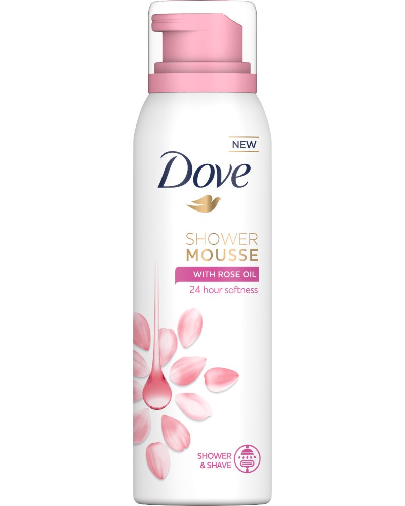 Dove Shower Mousse with Rose Oil -          - 
