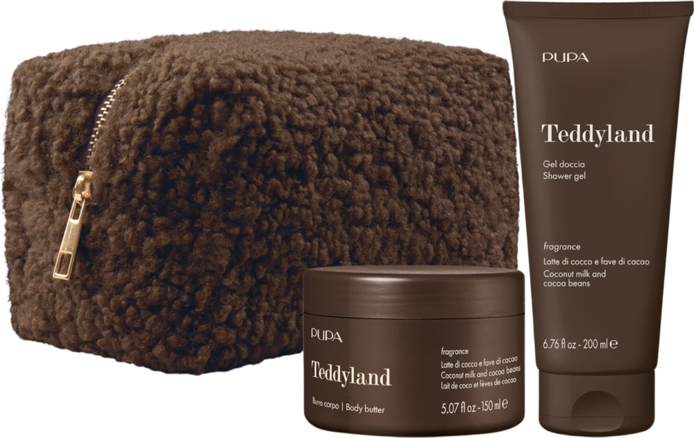   PUPA Milano Teddyland Coconut Milk & Cocoa Beans -         Teddyland - 