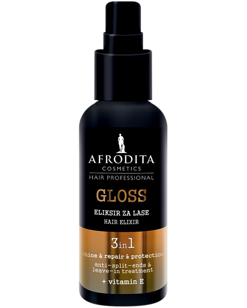Afrodita Cosmetics Hair Professional Gloss Hair Elixir 3 in 1 -      E   - 