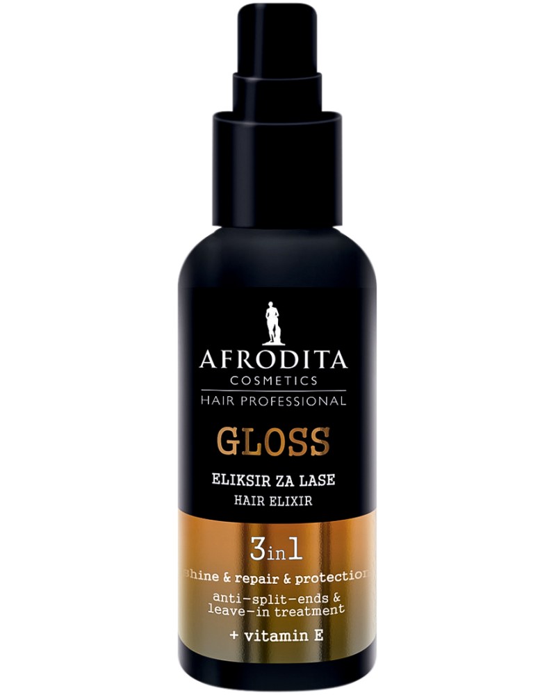 Afrodita Cosmetics Hair Professional Gloss Hair Elixir 3 in 1 -      E   - 