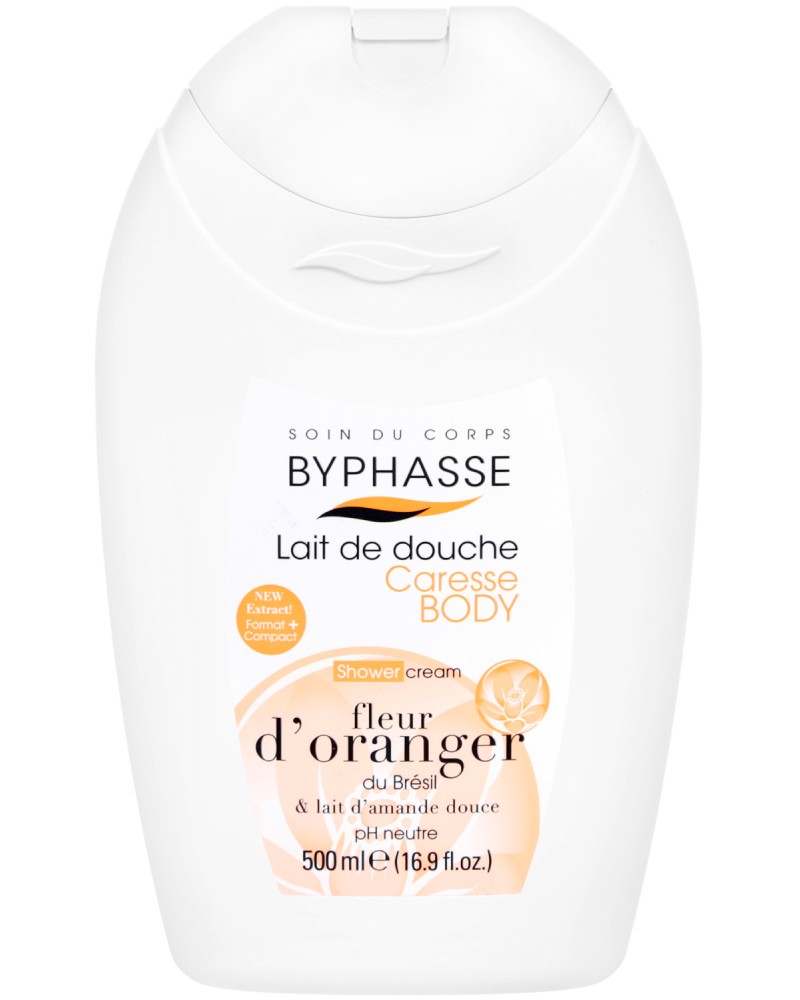Byphasse Orange Blossom And Sweet Almond Milk Shower Cream -         -  