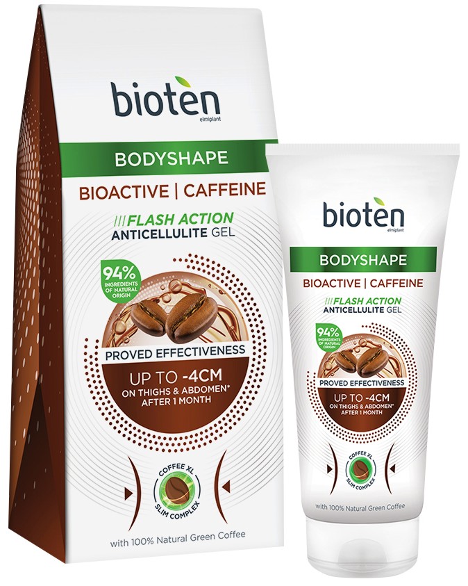 Bioten Bodyshape Bioactive Caffeine Anticellulite Gel - Антицелулитен гел с кофеин от серията Bodyshape - гел