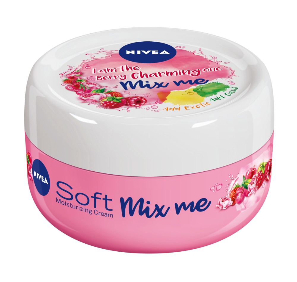 Nivea Soft Mix Me Berry Charming Moisturizing Cream - ���������� ���� �� ���� � ���� � ������ �� ����� ������� - ����