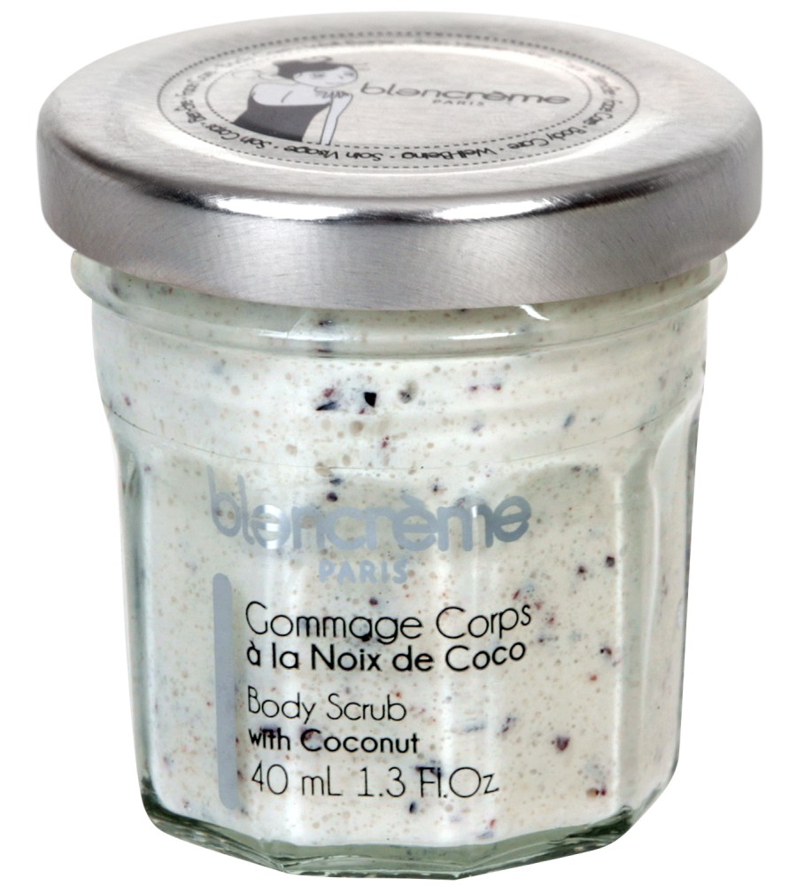 Blancreme Body Scrub With Coconut Blancreme Body Scrub With Coconut - Скраб за тяло с кокос в стъклено бурканче - продукт