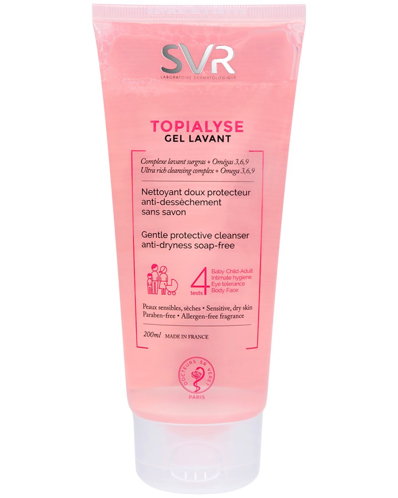 SVR Topialyse Gel Lavant -           "Topialyse" - 