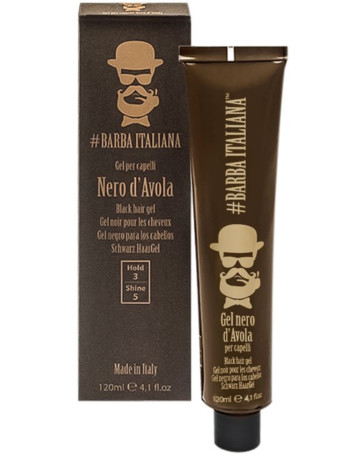 Barba Italiana Black Hair Gel - Nero D'Avola -        - 