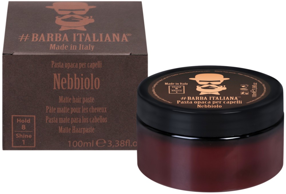 Barba Italiana Matte Hair Paste - Nebbiolo -        - 