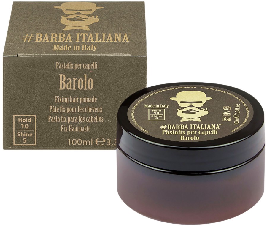 Barba Italiana Fixing Hair Pomade - Barolo -        - 