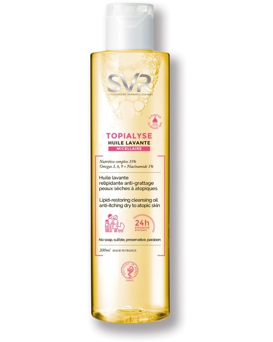SVR Topialyse Micellar Lipid-restoring Cleansing Oil Dry To Atopic Skin -           "Topialyse" - 