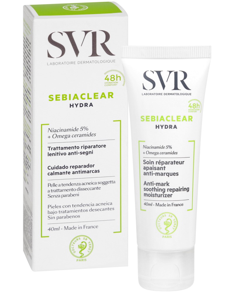 SVR Sebiaclear Hydra Anti-Mark Repearing Moisturizer -            "Sebiaclear" - 