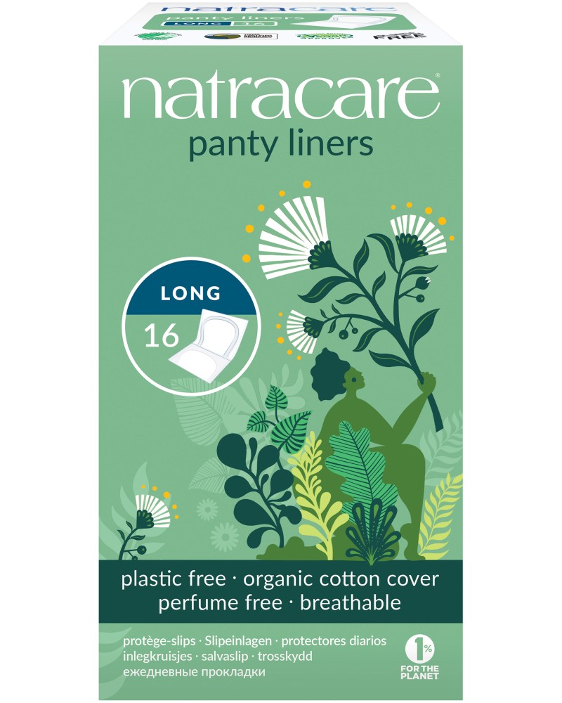 Natracare Cotton Panty Liners Long - 16       - 
