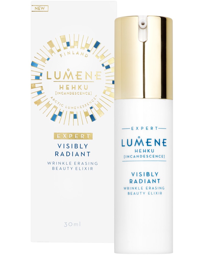 Lumene Hehku Visibly Radiant Wrinkle Erasing Beauty Elixir - Еликсир за лице против бръчки от серията Hehku - продукт