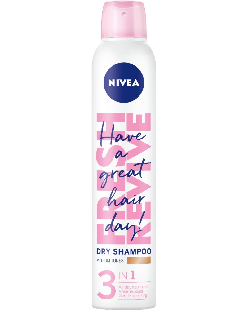 Nivea 3 in 1 Dry Shampoo Medium Tones -      - 