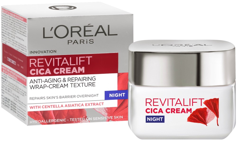 L'Oreal Revitalift Cicacream Night Cream - ����� ���� �� ���� ������ ������ � �������� ������� - ����