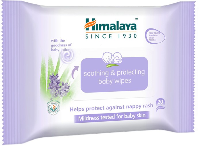 Himalaya Soothing & Protecting Baby Wipes -     -   20  56  -  