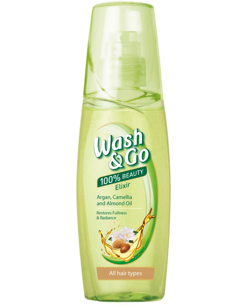 Wash & Go Beauty Elixir With Argan, Camellia & Almond Oil -          ,    - 