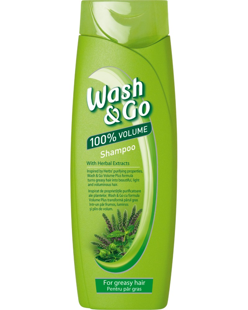 Wash & Go Shampoo With Herbal Extract -          - 
