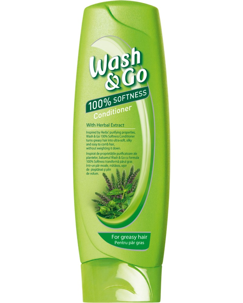Wash & Go Conditioner With Herbal Extract -        - 
