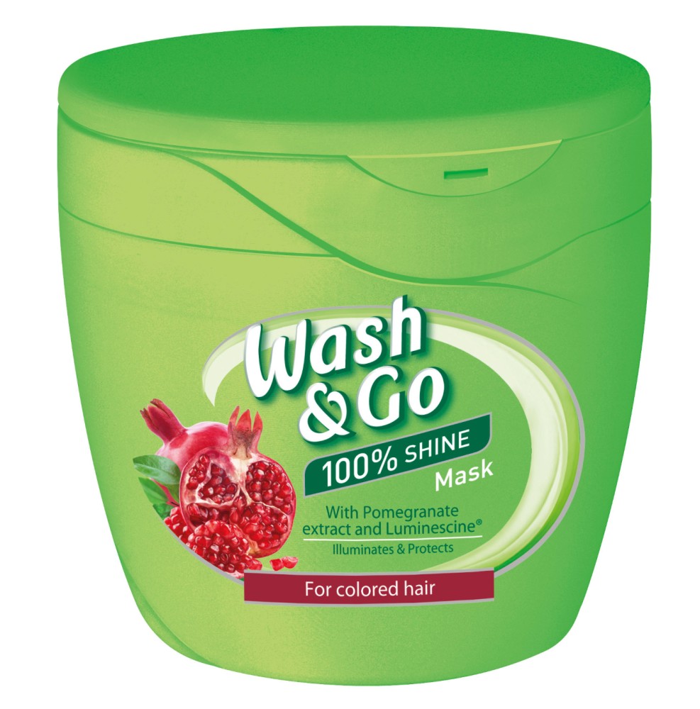Wash & Go Mask With Pomegranate Extract -         - 
