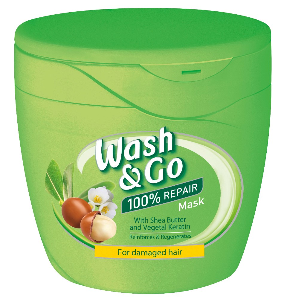 Wash & Go Mask With Shea Butter and Vegetal Keratin -             - 