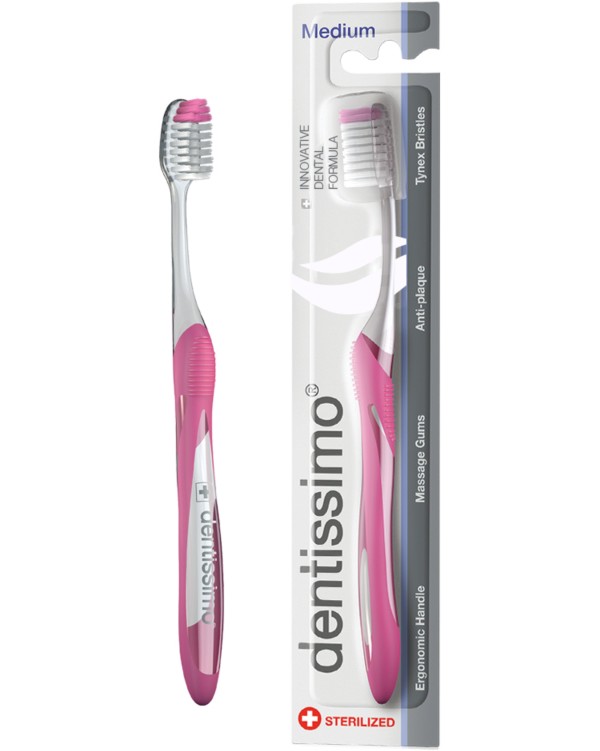 Dentissimo Antiplaque Action Medium Toothbrush -        - 