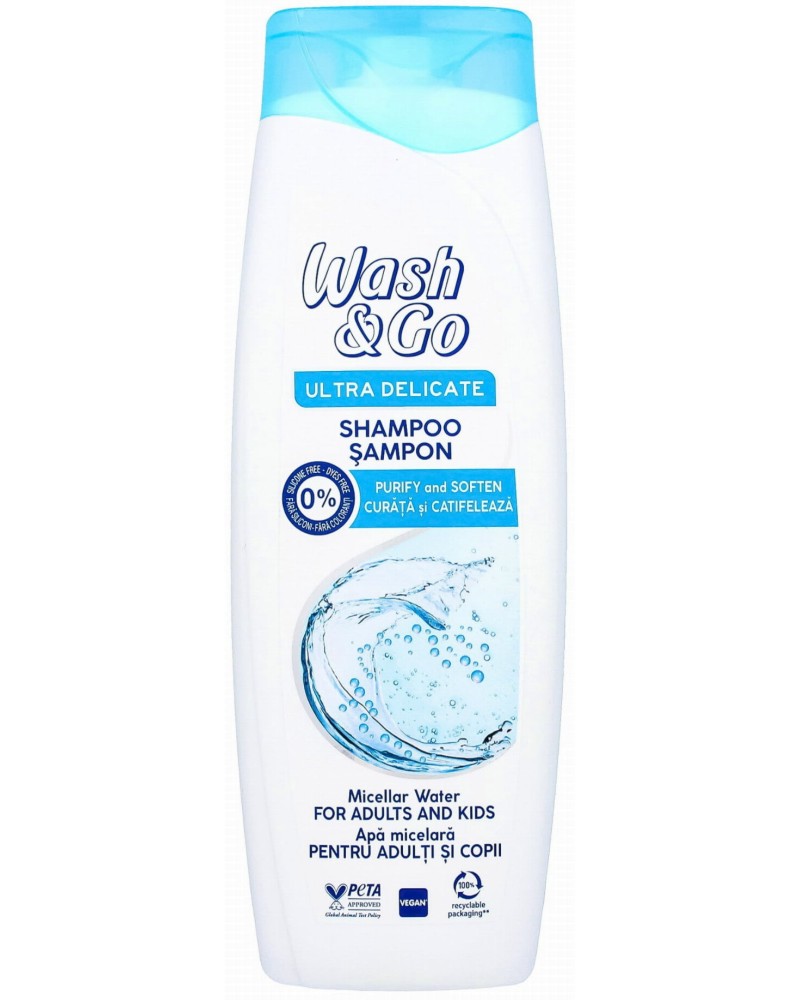 Wash & Go Ultra Delicate Shampoo With Micellar Water -       - 