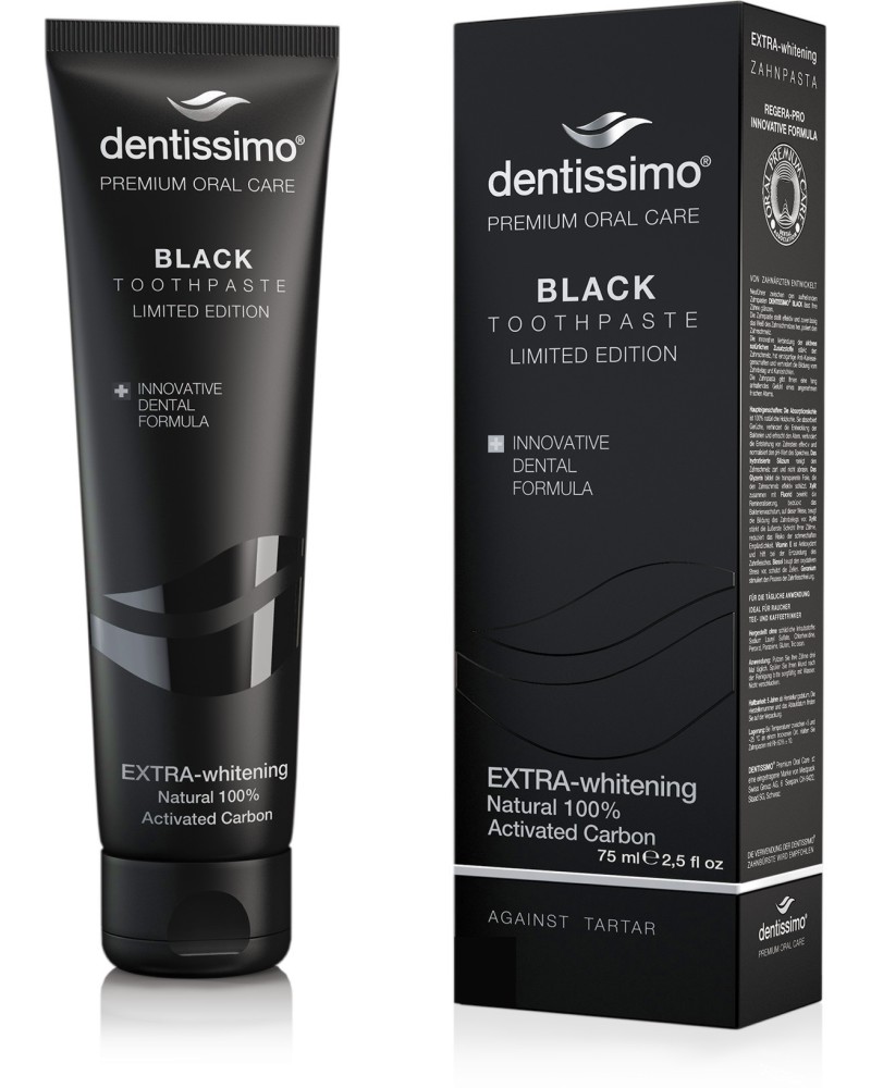 Dentissimo Extra Withening Black Toothpaste -        -   