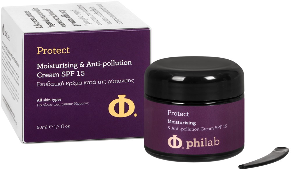 Philab Protect Moisturising & Anti-pollution Cream SPF 15 -         "Protect" - 