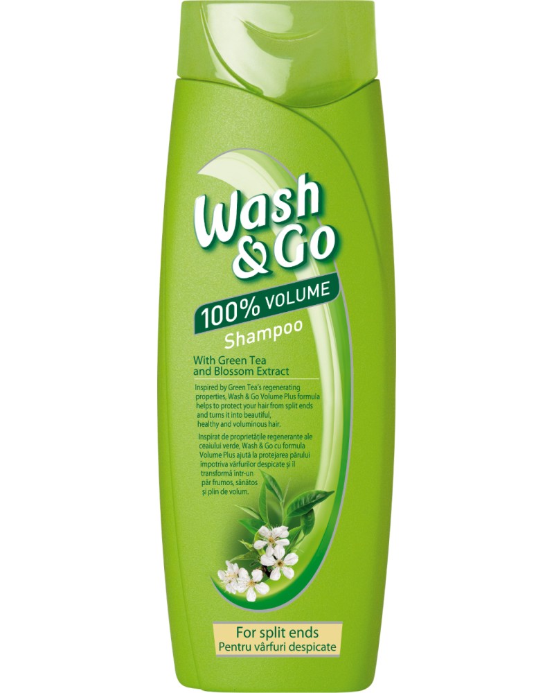 Wash & Go Shampoo With Green Tea & Blossom Extract -          - 