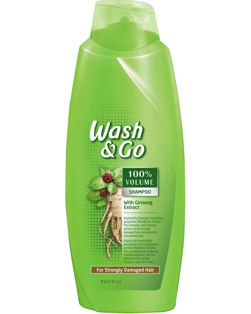 Wash & Go Shampoo With Ginseng Extract -        - 