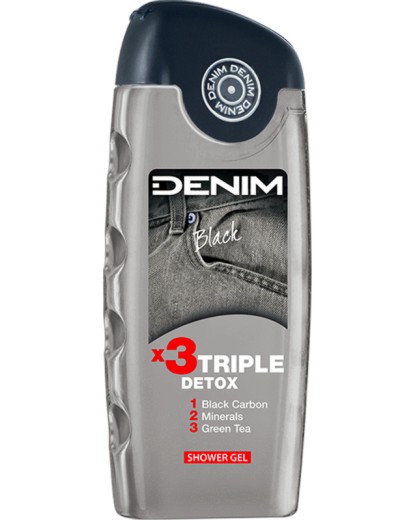 Denim Black Shower Gel -       Black -  