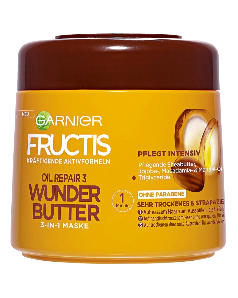 Garnier Fructis Oil Repair 3 Wonder Butter 3 in 1 Mask -         - 