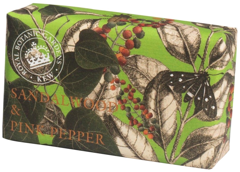 English Soap Company Sandalwood & Pink Pepper English Soap Company Sandalwood & Pink Pepper - Луксозен сапун с аромат на сандалово дърво и розов пипер - сапун