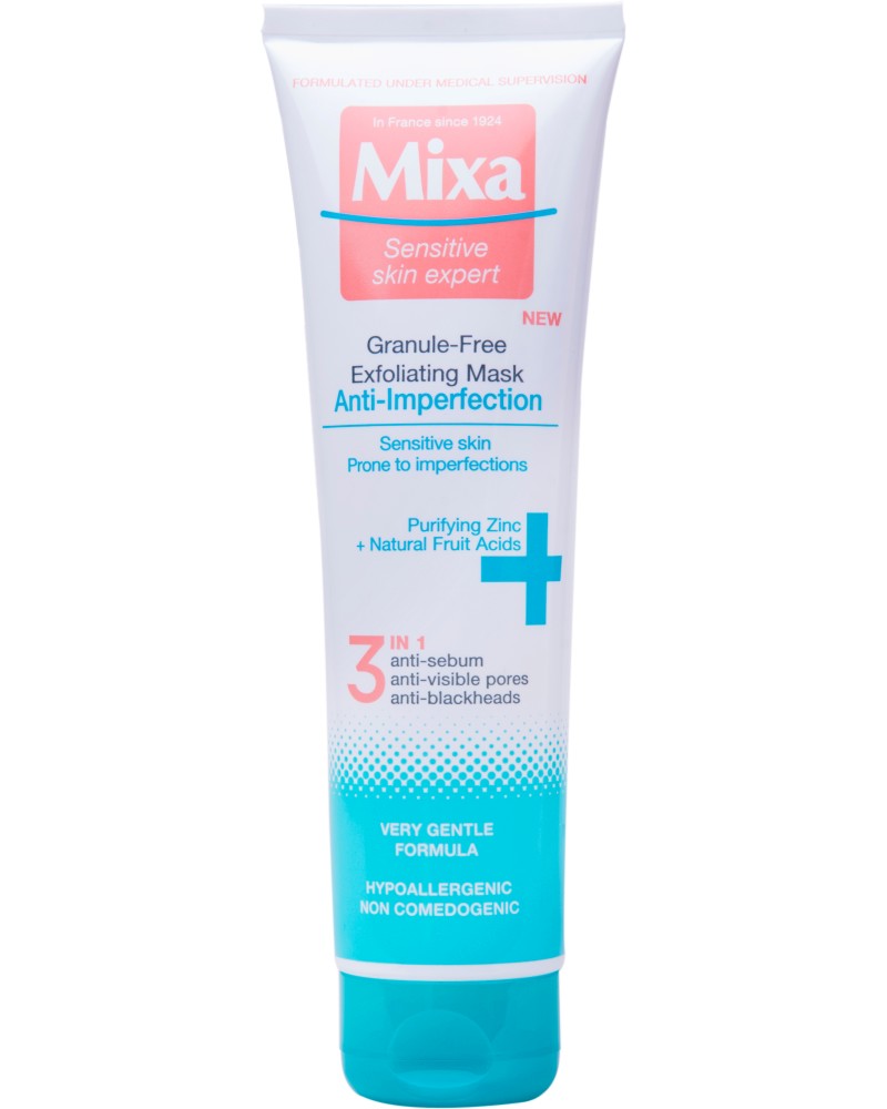 Mixa Anti-Imperfections 3 in 1 Exfoliating Mask -        Anti-Imperfections - 