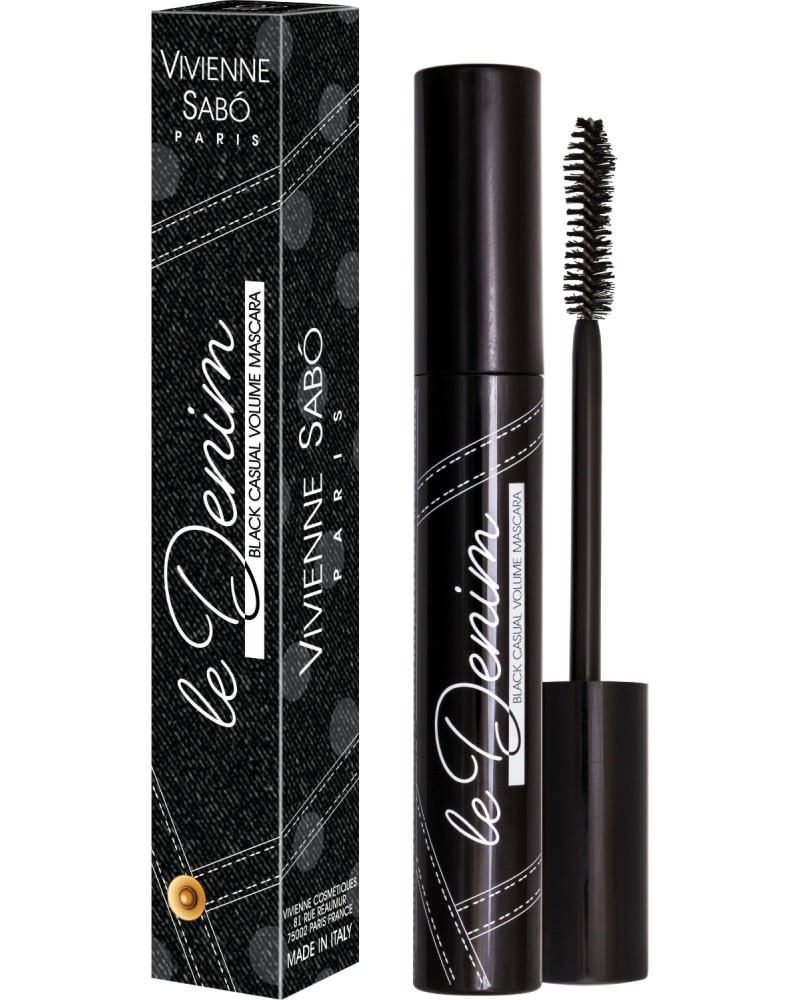 Vivienne Sabo Le Denim Casual Black Volume Mascara -     - 