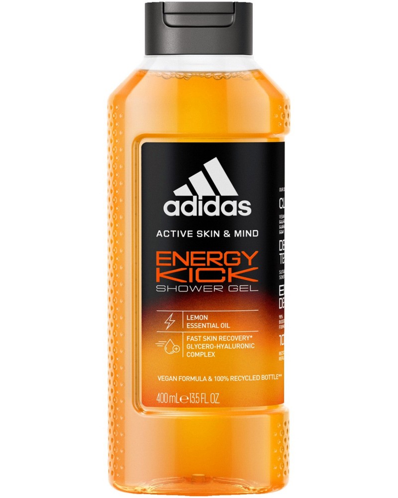 Adidas Men Energy Kick Shower Gel -      Energy Kick -  