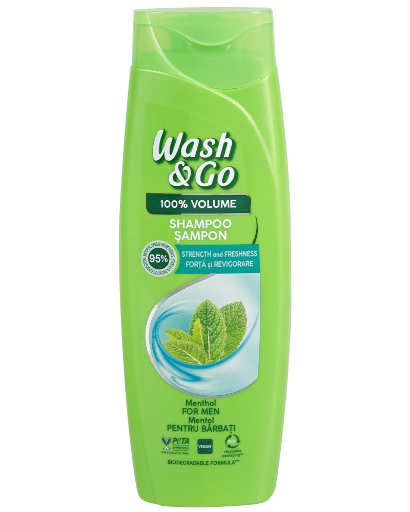 Wash & Go 100% Volume Shampoo For Men -      - 