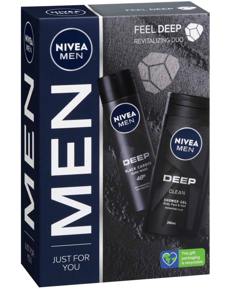   Nivea Men Feel Deep -       Deep - 