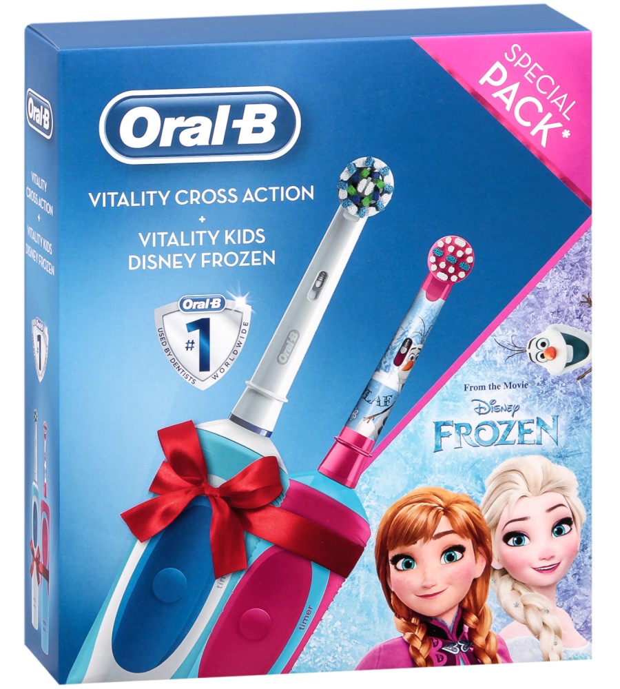 Oral-B Vitality Cross Action + Vitality Kids Disney Frozen -    2      - 
