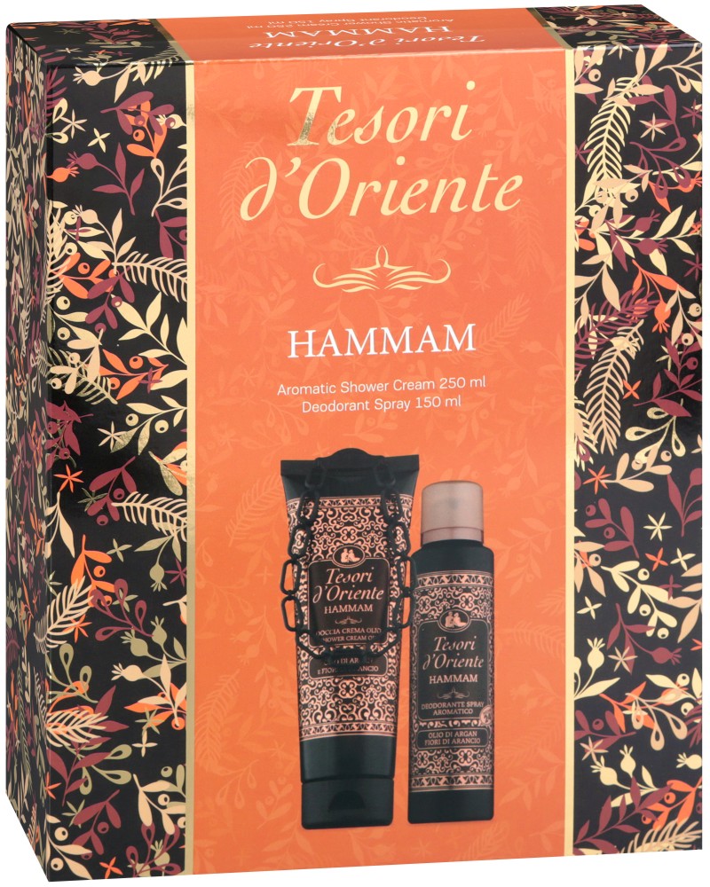 Подаръчен комплект Tesori d'Oriente Hammam Подаръчен комплект Tesori d'Oriente Hammam - Душ крем и дезодорант от серията Hammam - продукт