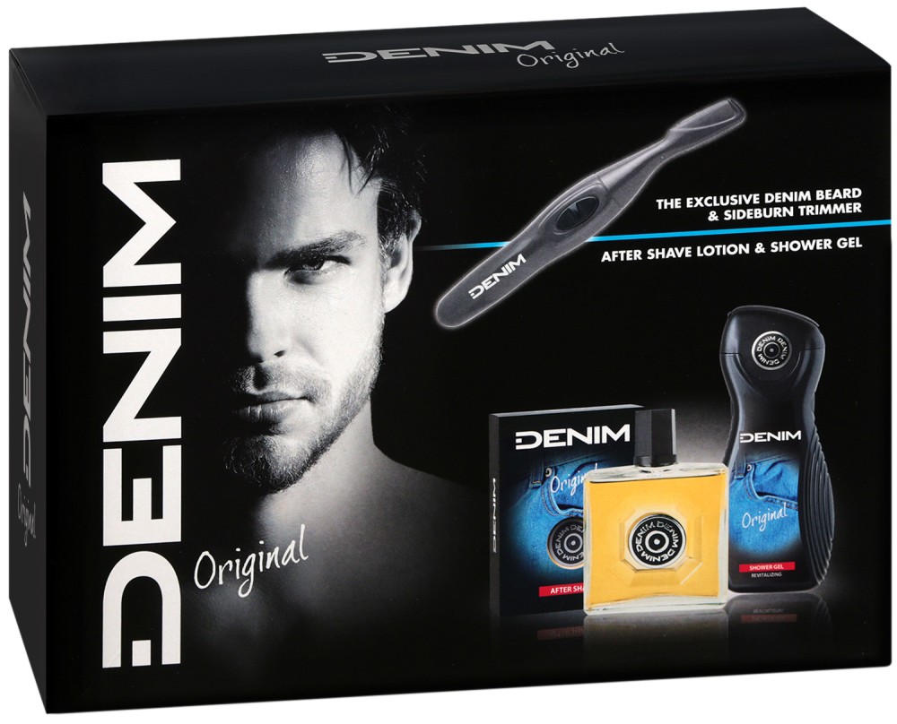 Подаръчен комплект - Denim Original Подаръчен комплект - Denim Original - Афтършейв, душ гел и електрически тример - продукт